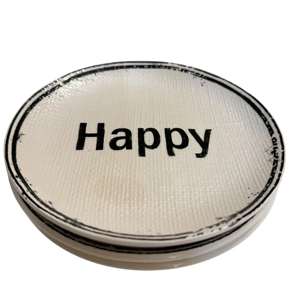Pier 1 Imports Family Happy Nest Ironstone Bread & Butter Plates 6